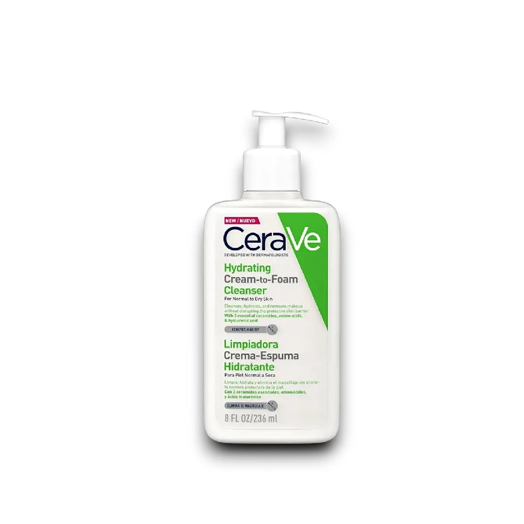 CERAVE CRÈME NETTOYANTE HYDRATANTE EN MOUSSE 236ML